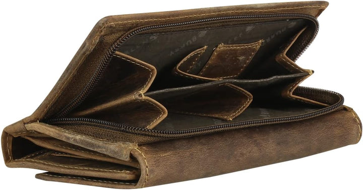 Greenburry Vintage Geldbörse Leder 18 cm (braun), braun