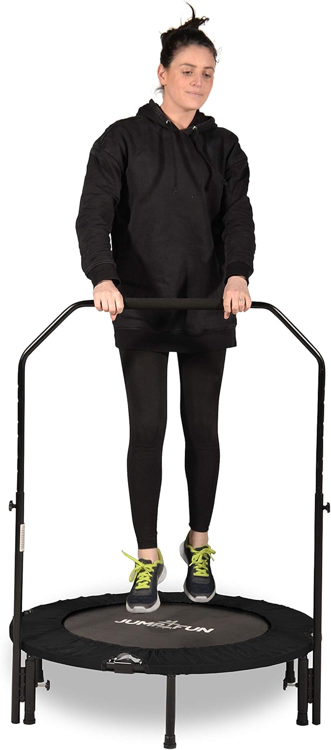 JUMP4FUN Trampolin Fitness Schwarz Grösse 122 cm