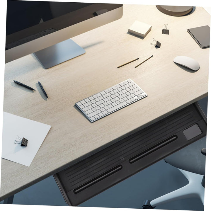 VANZACK Ergonomische Tastaturablage Untertisch aus Robustem Material Ausziehbare Schublade für PC Ta