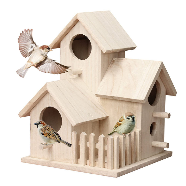 Nistkasten Meise Bausatz, Vogelhaus Wetterfest aus Holz, Nistkasten Wellensittich, Vogelhäuschen Bla
