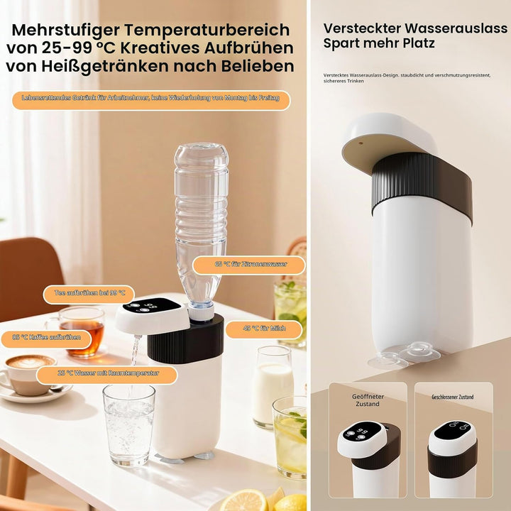 Reisewasserkocher Klein, Mini Reise Wasserkocher, Ausgestattet mit Einem Wasserdichten Hd-Display, R