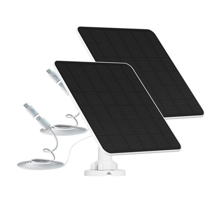 6W Solarpanel für Akku Überwachungskamera Aussen, 5V Solarpanel-Ladegerät für Wiederaufladbare Kamer