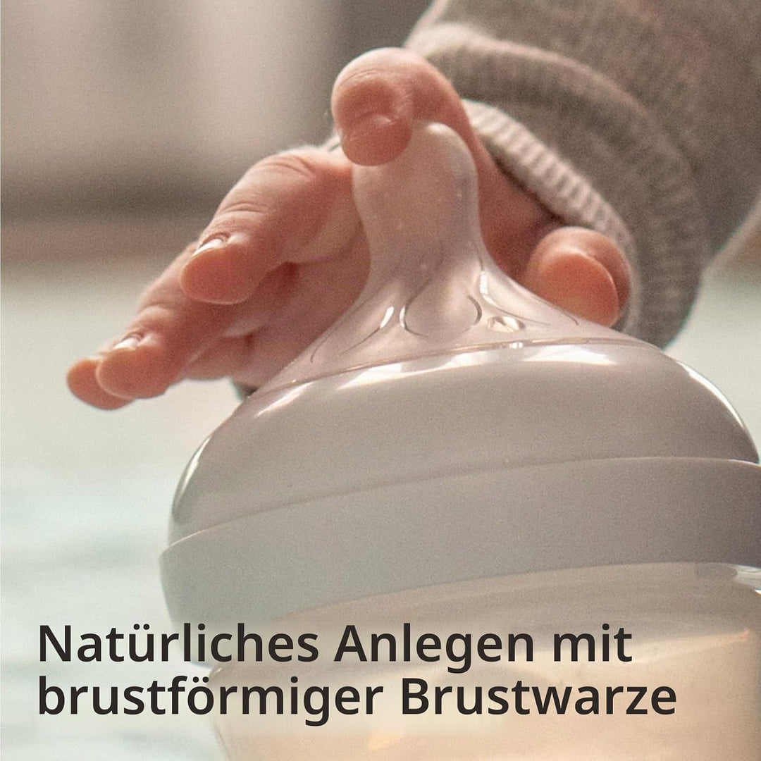 Philips Avent Flasche Natural mit Responsivschnuller 125ml, 2 Stück (Modell SCY900/02)