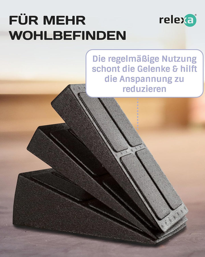 RELEXA Wadendehner 3er Set | Zum Dehnen und Trainieren | Zur Entspannung Ihrer Muskulatur | Von Rück