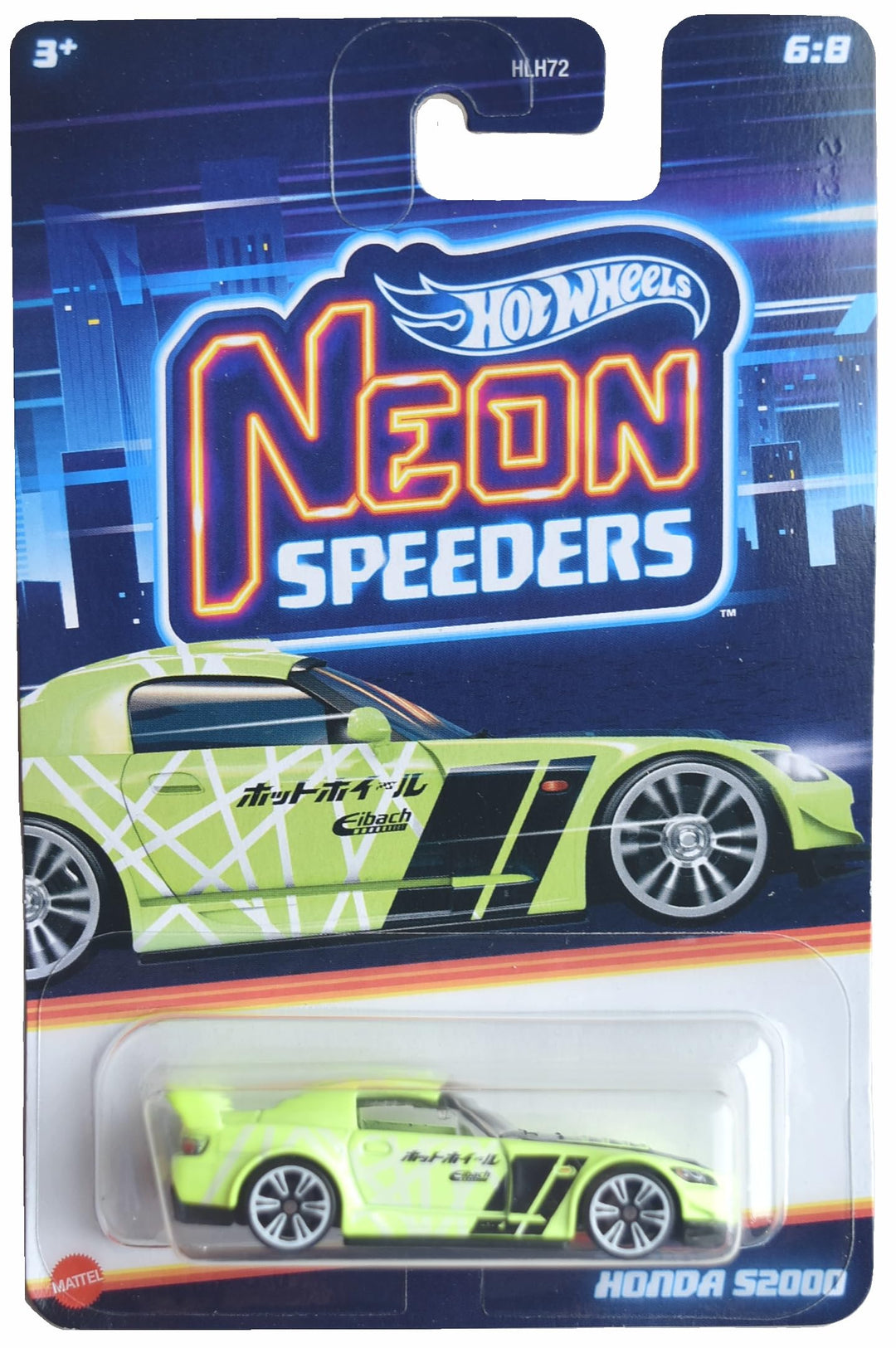 Mattel Hot Wheels Honda S2000 Neon Speeders 6/8
