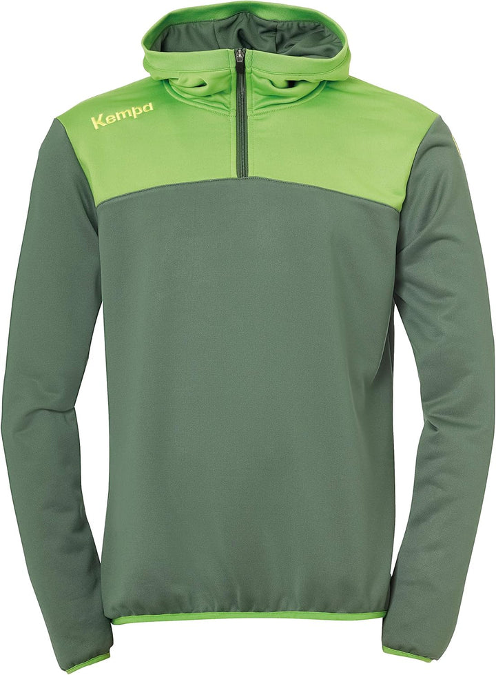 Kempa Kinder Emotion 2.0 Quarter Zip Hoody Oberteile, Dragon grün/Hope grün, 140