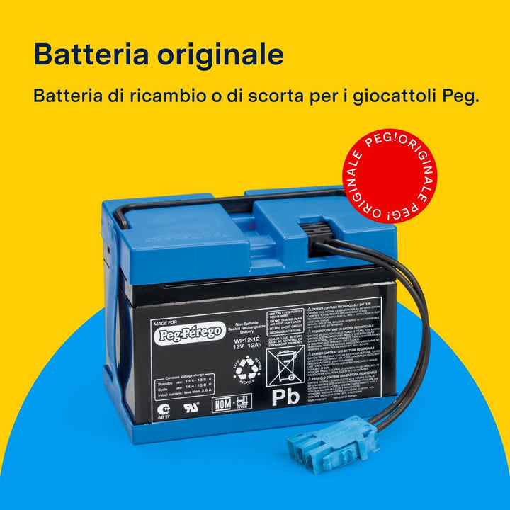 Peg Perego KB0036 - Batterie, 12 V 12 V, 12 Ah 12 V, 12 Ah