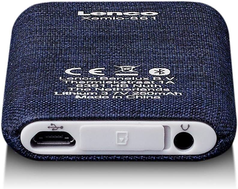 Lenco Xemio-861 - Bluetooth MP3 Player - 8GB Micro-SD Karte - Bluetooth - FM-Radio - Sprachmemo Funk