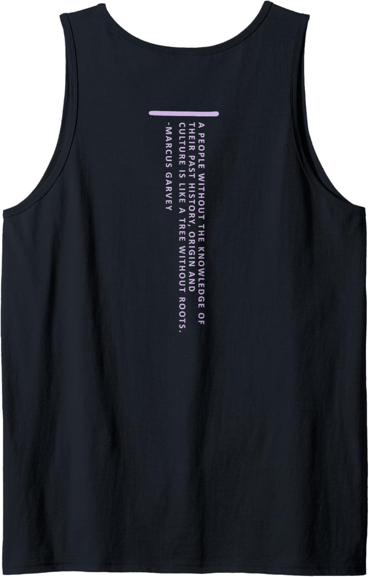 Marcus Garvey Quote Front & Back Tank Top