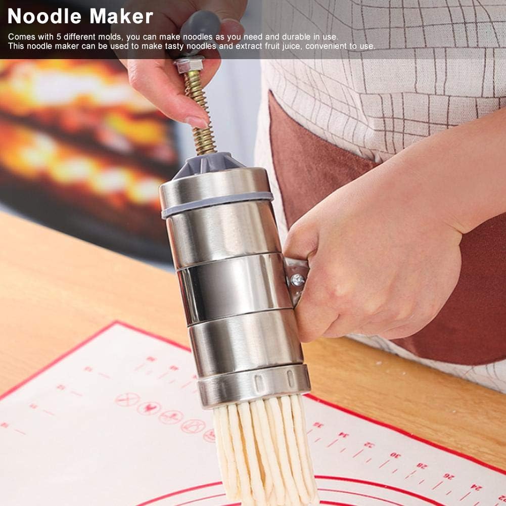 Jadeshay Nudelmaschine, Pasta Maker Aus Edelstahl Pastamaschine Nudelmaschine Manuelle Nudelpresse N