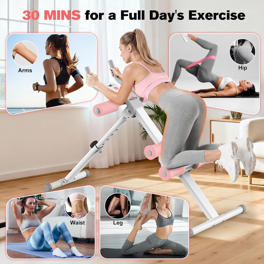 RELIFE REBUILD YOUR LIFE Bauchmuskel Trainer Bauch Trainingsgerät Bauchtrainer für Zuhause AB-Workou