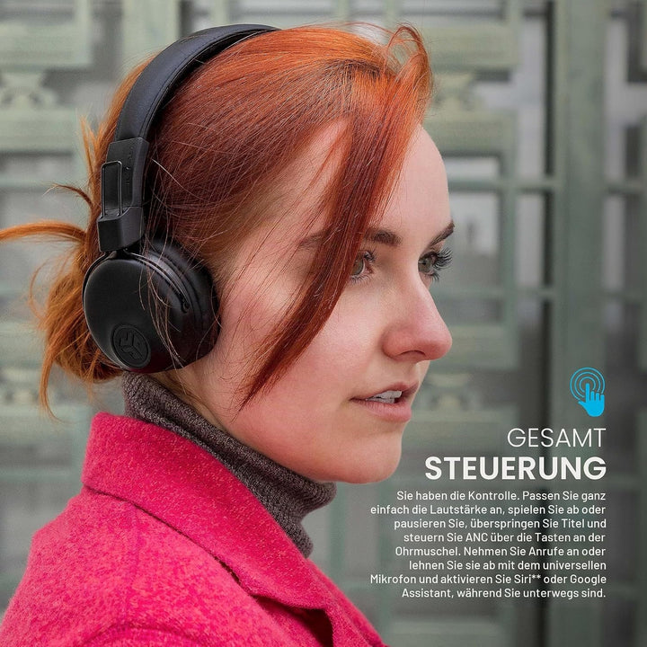 JLab Audio Studio Wireless Kopfhörer, Bluetooth Kopfhörer mit 30+ Stunden Akkulaufzeit und Custom EQ