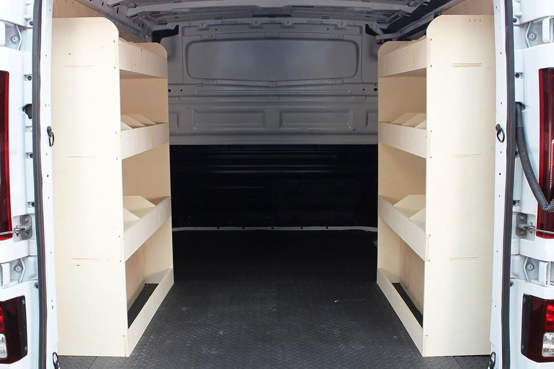 Vanify - Kompatibel mit Renault TRAFIC L2 2015+ Fahrzeugeinrichtung Fahrzeugregale, doppelte Regale