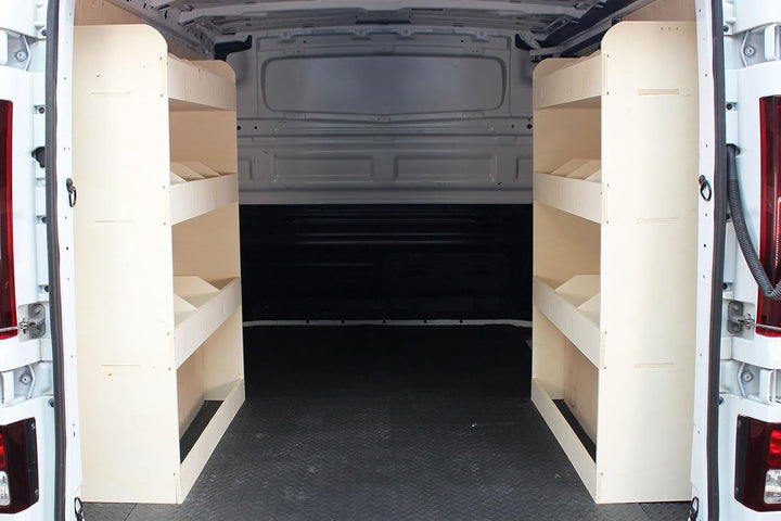 Vanify - Kompatibel mit Renault TRAFIC L2 2015+ Fahrzeugeinrichtung Fahrzeugregale, doppelte Regale