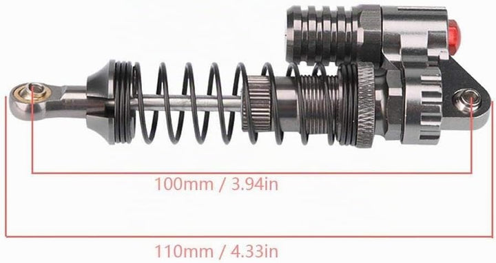 RC Stossdämpfer, 4 Stücke Aluminiumlegierung Hochfeste Federn Schocks Set fest für RC Crawler Auto,