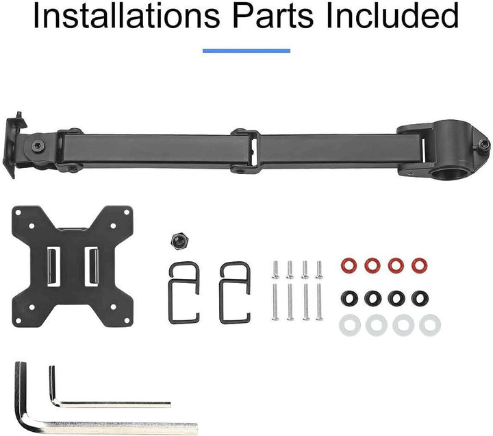 Suptek Single Swivel Arm und VESA Plat für alle Monitorständer MD6DB, Schwarz