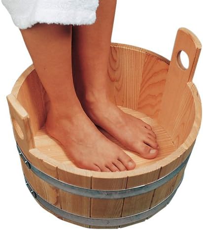 Sehr hochwertige Holz-Fusswanne in 2 Ausführungen (Fusswanne 16 Liter, Lärche)