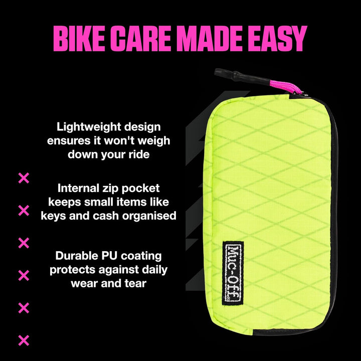 Muc-Off Essentials Wasserfeste Tasche – Robustes Neon 900D Polyester - Wasserabweisende Fahrradtasch