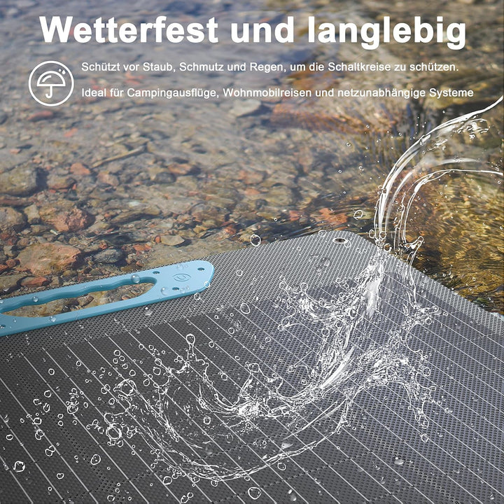 220W Faltbares Solarpanel Monokristallin mit USB-C PD 3.0 & USB-A QC 3.0 | 23,5% Wirkungsgrad & IP67