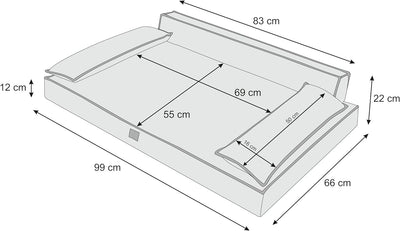 DOGGY Hundebett Haustierbett Hundeliegen Hundecouch Liegen Hundekissen Bett Sofa Hundekorb Tierbett