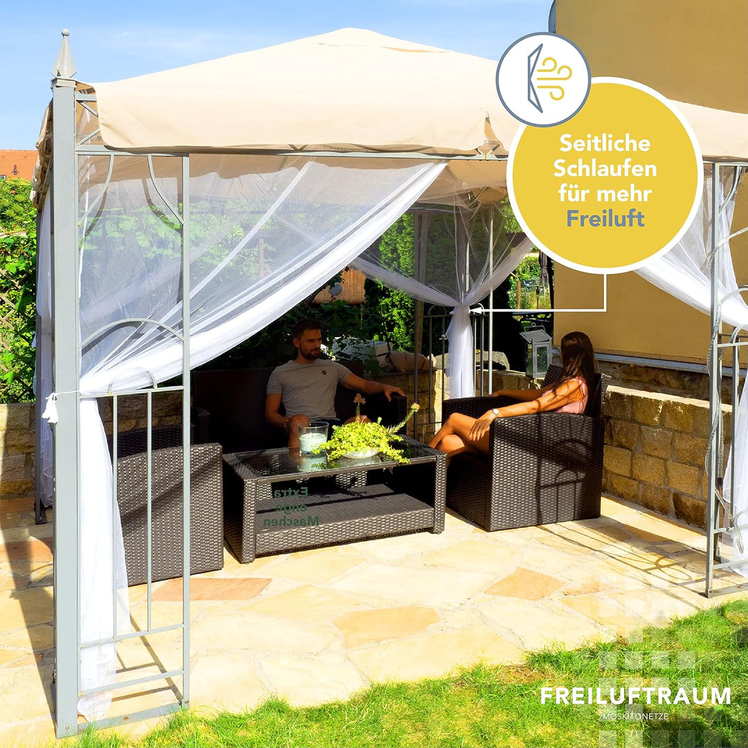 Kastenförmiges Moskitonetz für Pavillon Terrasse Lodge oder Balkon im Transportbeutel für Reisen (40