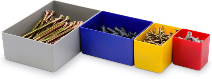 Schubladen Einsatzkasten Mix Set, verschiedene Grössen & Farben, Schubladeneinsätze, Kleinteilesorti