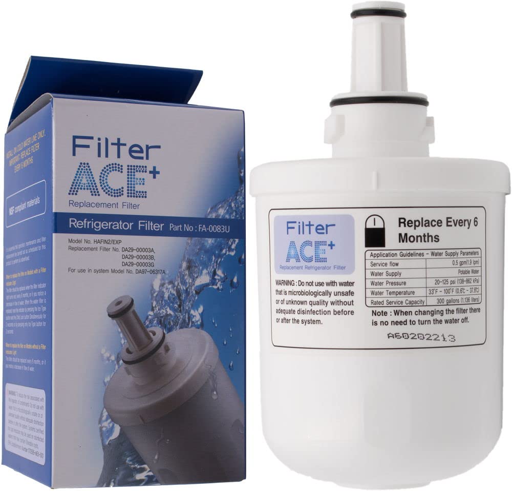 ACE+ FA-0083U | Wasserfilter kompatibel mit Samsung DA29-00003G, HAFIN2/EXP, DA29-00003F, HAFIN1/EXP