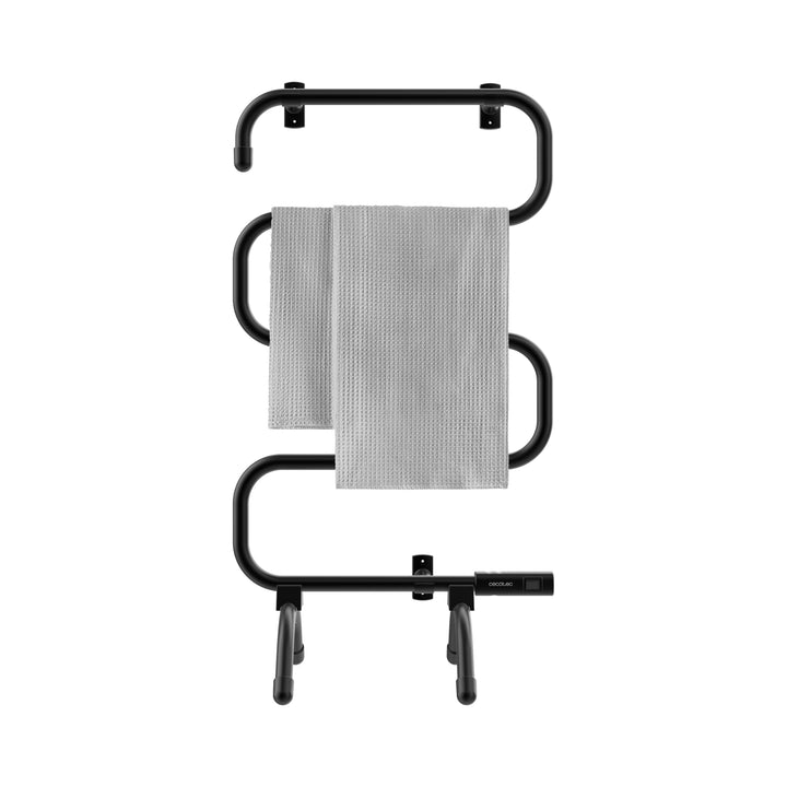 Cecotec Electric Towel Radiator Low Consumption - ReadyWarm 5000 Towel Black. Towel dryer 100 W, Lig