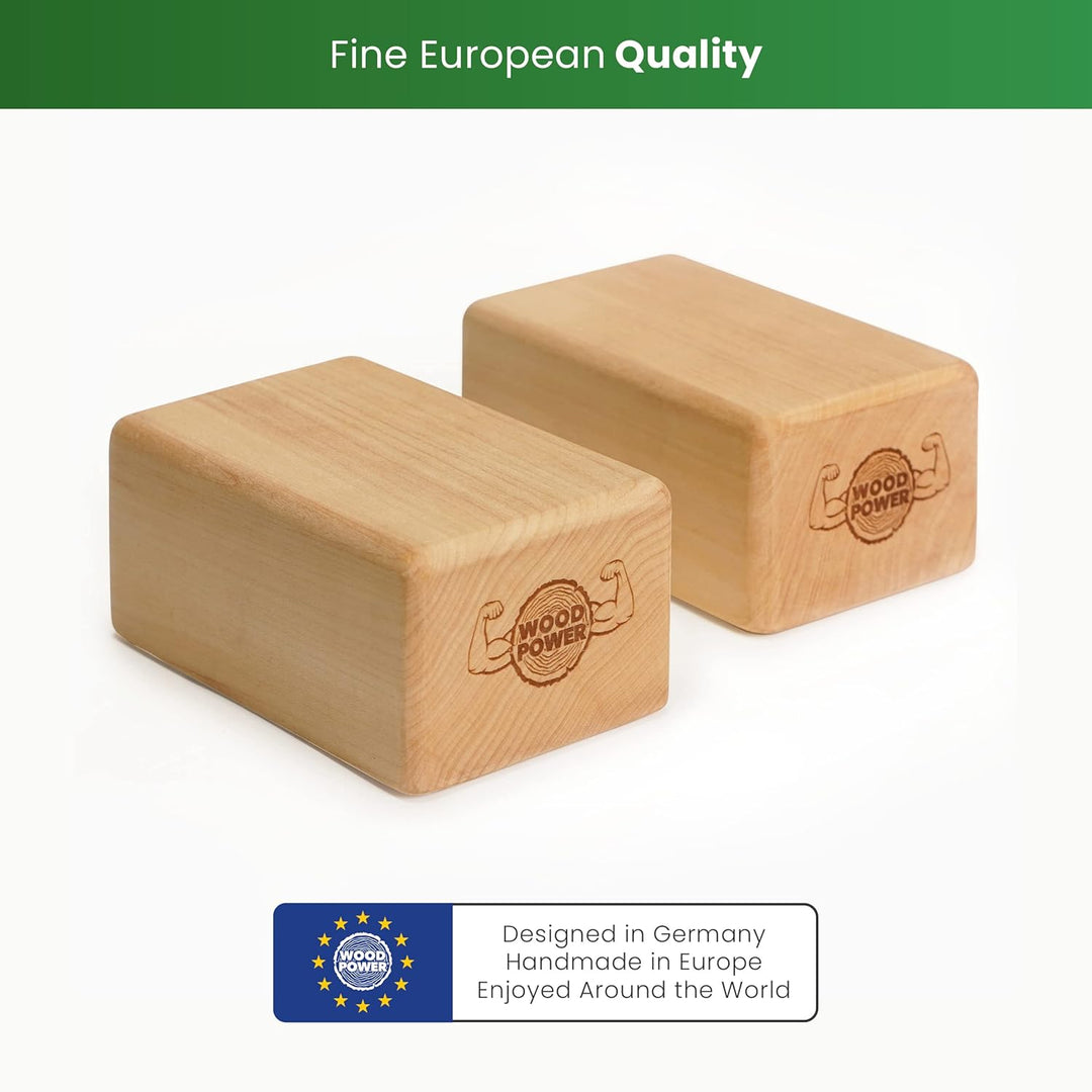 WOODPOWER BalanceBlocks - I Handstand-Klötze &amp; Yoga Block in einem - unterstütze Deine Handgelenke b