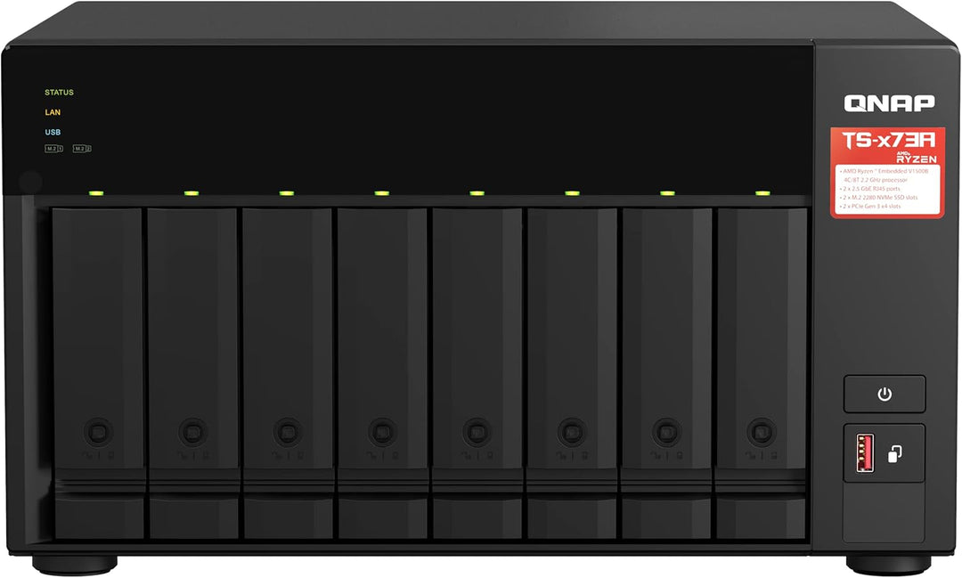Qnap NAS + Switch Bundle QNAP TS-873A + QSW-1105-5T | Upgrade to 2,5GbE Networking, 8-Bay 3,5"/2,5"-