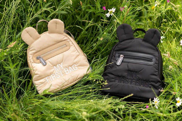 CHILDHOME, Kinderrucksack Baby, Schule, Kindergarten, Krippe, Zwei Fächer, Lunchbag/Flaschen geeigne