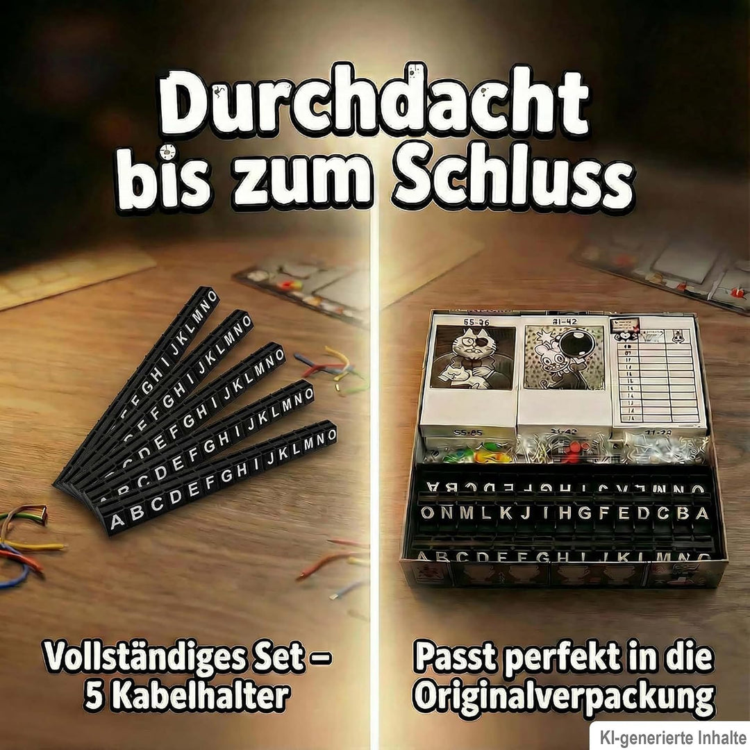 Kabelhalter passend für Bomb Busters – 5 Stück Organizer für Kabelplättchen – Kompatibel mit Spiel d
