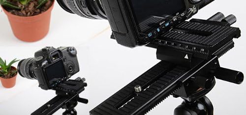 Makro 4 Wege Einstellschlitten-perfekte Nahfotografie für D-SLR (Makroschlitten, Kameraschlitten, Fo