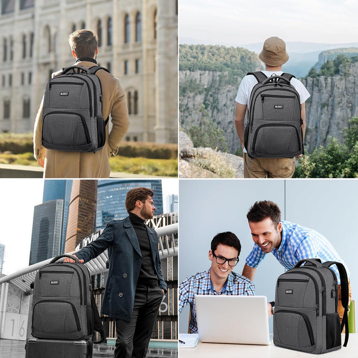 Rucksack Herren für Schule Laptop Rucksack 15,6 Zoll, Schulrucksack Jungen Teenager Wasserdichte mit
