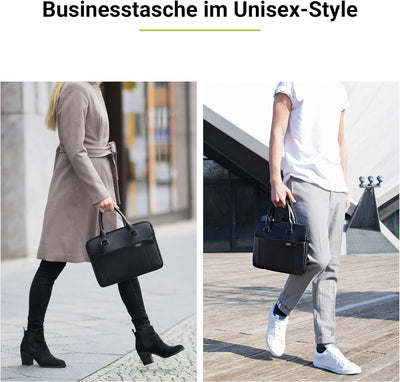 Artwizz Leather Bag - Ledertasche für [MacBook Air Pro 13 14 15 16 Zoll] - Notebook Tasche mit Zubeh