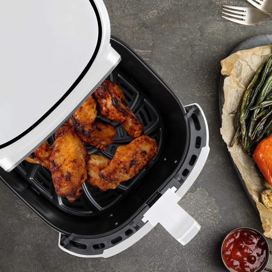 BERGNER NATURALLY - PFAS-Freie Heissluftfritteuse 1800W 6.9L - 8 Kochprogramme - Air Fryer mit Keram