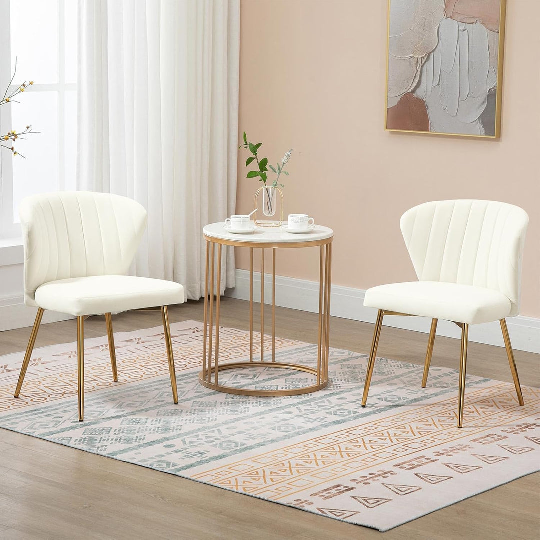 Sepnine Moderne Esszimmerstühle Samt, Küchenstuhl,Gepolsterter Sitzfläche aus Komfortschaum,mit Meta