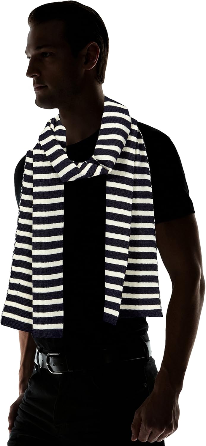 Armor Lux Unisex Gestreifter Guidel Schal, Mehrfarbig, Medium