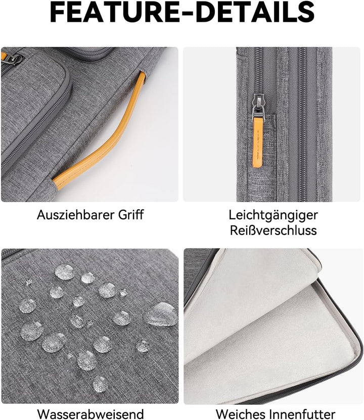 DOMISO 17 Zoll Laptoptasche 17,3 Zoll Laptop Tasche Hülle Laptophülle Business Laptop-Taschen Notebo