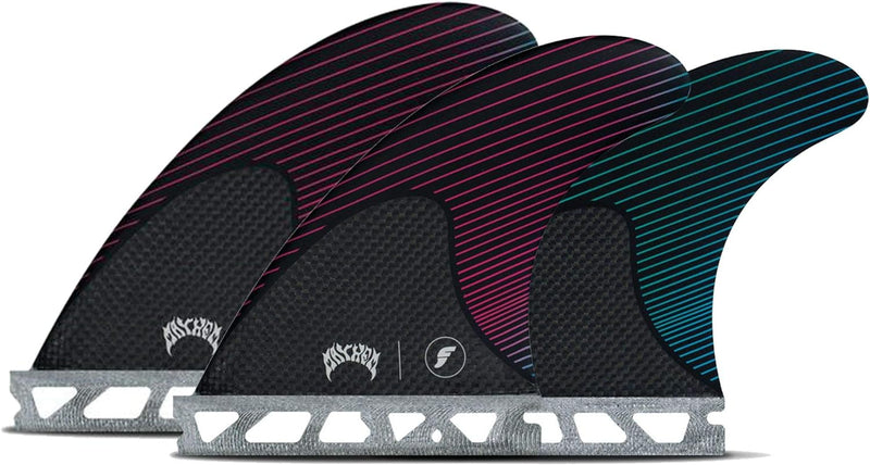 Futures Mayhem Large Honeycomb/Carbon Fin Pink/teal Einheitsgrösse, Pink/teal Einheitsgrösse