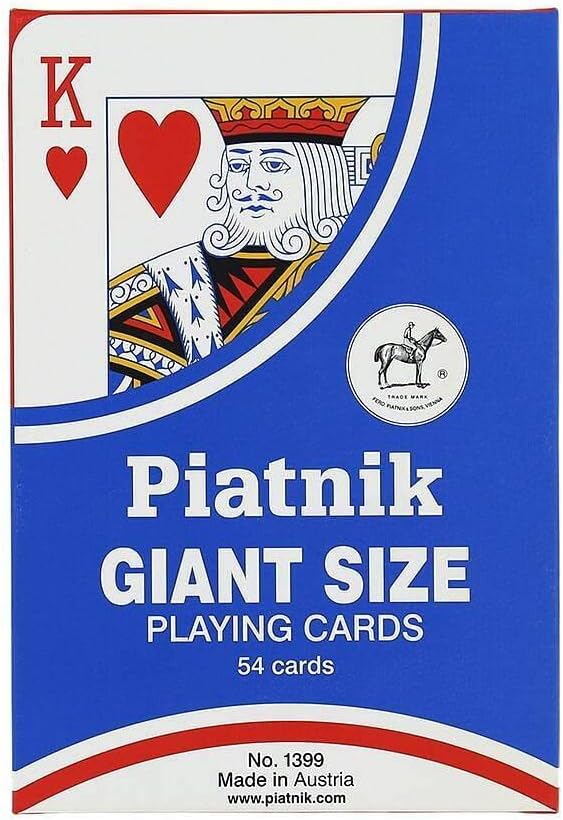 Piatnik 1399 - Riesenkarten, rot