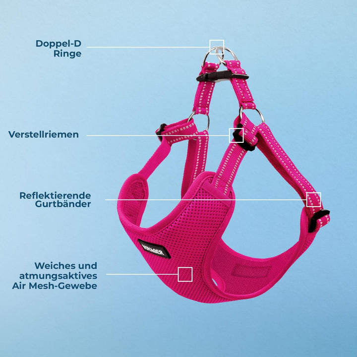 Voyager Verstellbares Hundegeschirr mit Reflektorstreifen by Best Pet Supplies - Strapazierfähige Ga