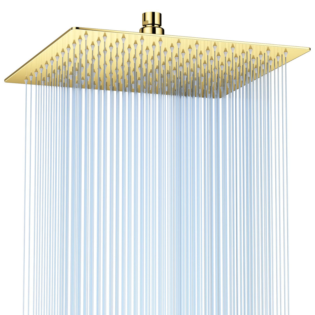 16 Zoll (40.5cm) Regendusche Duschkopf – Edelstahl, Hochdruck, Ultradünn, 360° Schwenkbar – Grosser