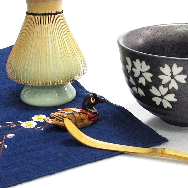 Artcome Japanese Matcha Tea Set, Matcha Whisk, Traditional Scoop, Matcha Bowl, Ceramic Whisk Holder,
