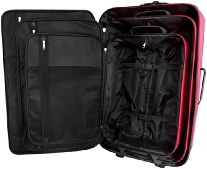 vidaXL 5X Kofferset Rot Reisekoffer Trolley Reisetasche Handgepäck