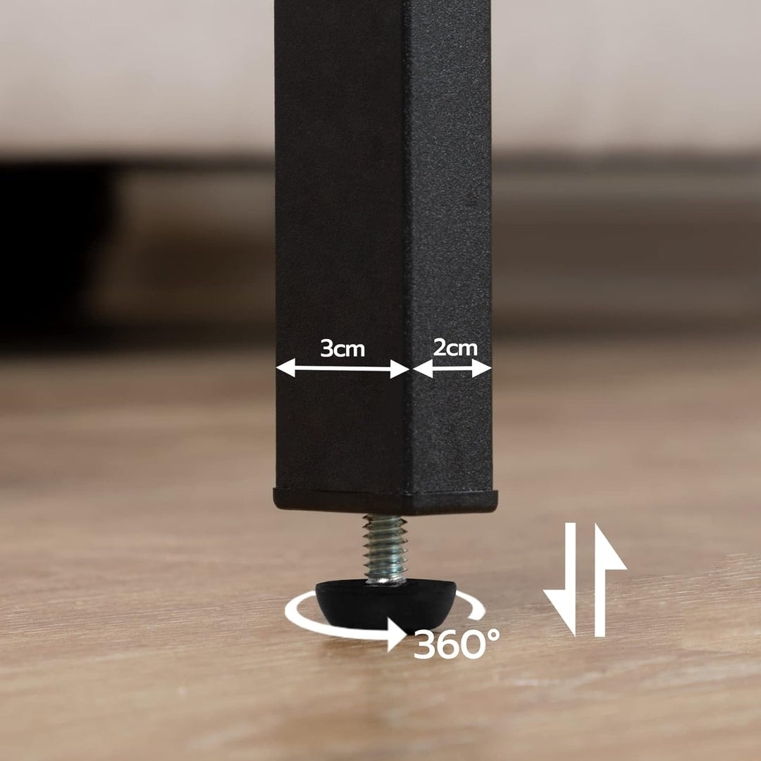 HOOBRO Beistelltisch mit Ladestation, Sofatisch mit 2 Schubladen und USB-Anschluss und Steckdose, Na