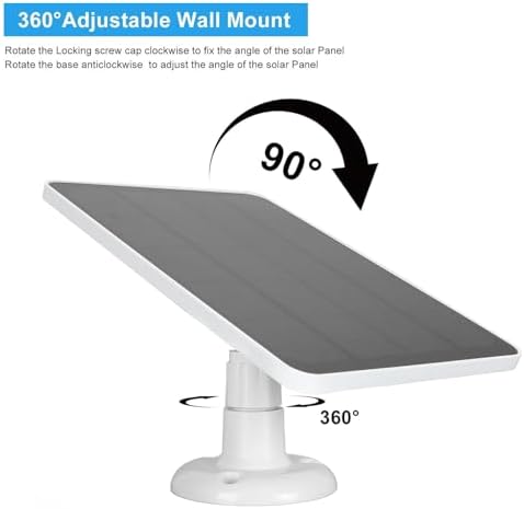 Solarpanel-Kamera-Ladegerät Türklingel-Solarpanel, 5V 10 W Video-Türklingel-Solarpanel-Ladegerät für