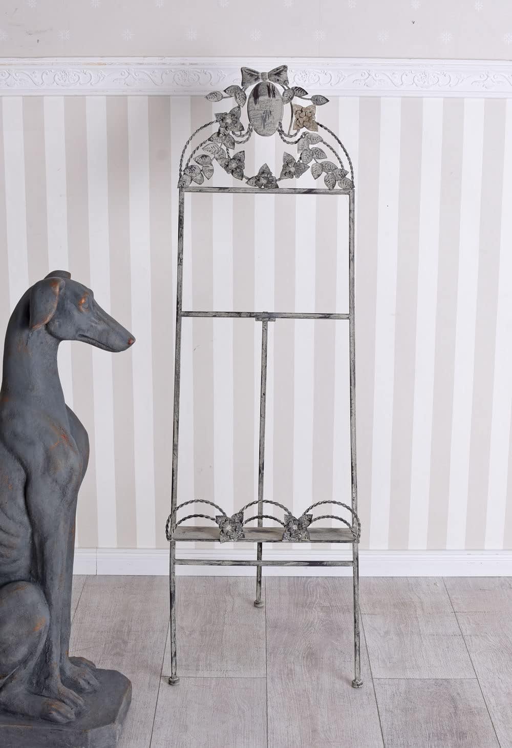 Staffelei VILLA MONET Antik Eisen Display Standstaffelei 116cm Metall Shabby Chic Vintage Deko für H