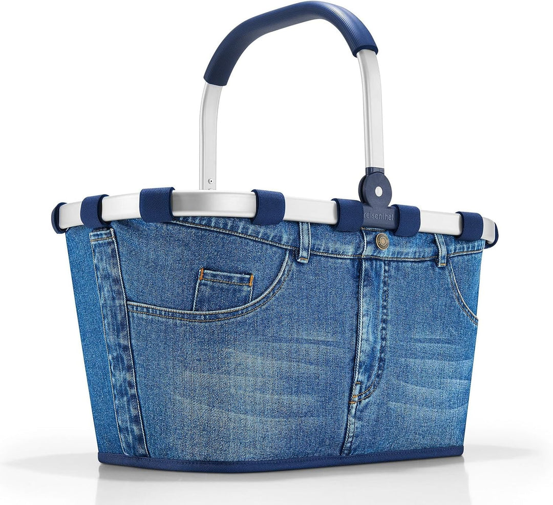 reisenthel Angebot Einkaufskorb carrybag Plus passendes Cover Sichtschutz Abdeckung (Jeans) Blau, Bl