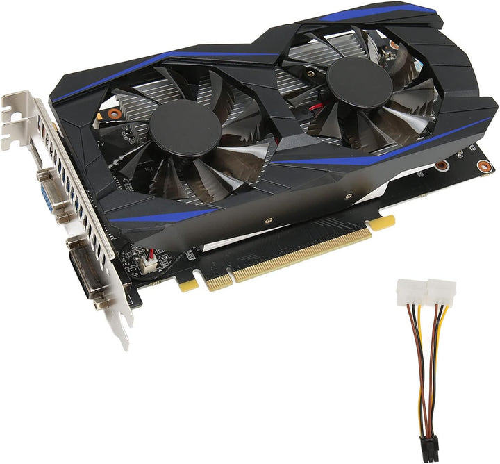Elprico GTX 550Ti 6 GB Gaming-Grafikkarte, 192-Bit-GDDR5-PC-Grafikkarte mit Zwei Lüftern, HDMI-VGA-D